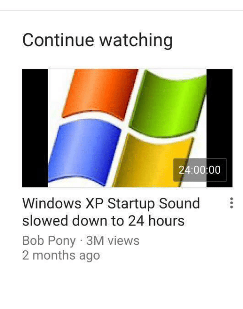 windows xp startup sound 12 hours