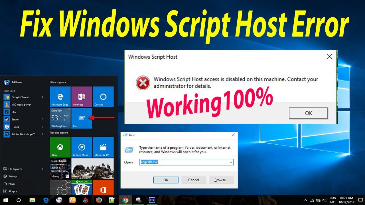 Windows Script Host Windows 10